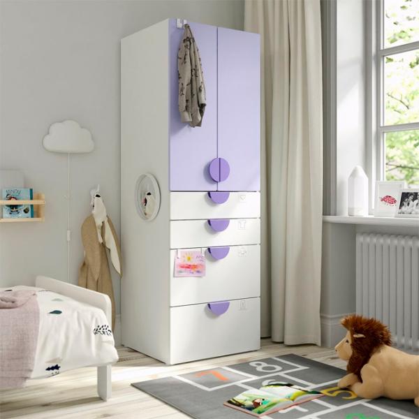 Dulap Ikea Smastad/Platsa 60 x 57 x 181 / DSP / Alb photo 2