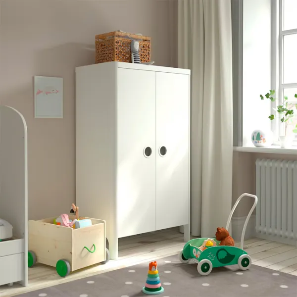 Dulap Ikea Busunge 70 x 52 x 195 / DSP / Alb photo 3
