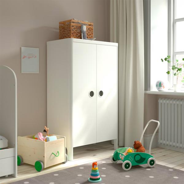Dulap Ikea Busunge 70 x 52 x 195 / DSP / Alb photo 3