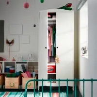 Шкаф Ikea Smagora 80 x 50см x 187 / ДСП / Белый photo 3