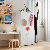 Шкаф Ikea Smastad/Platsa 50 x 40см x 208.5 / ДСП / Белый photo 2