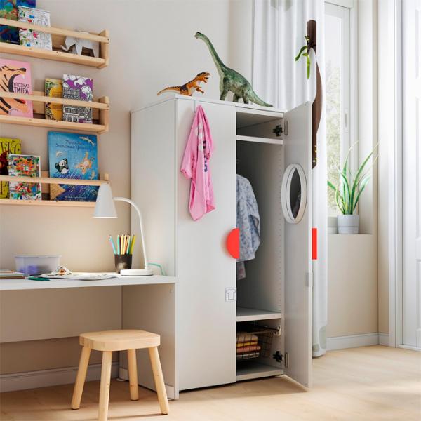 Шкаф Ikea Smastad/Platsa 50 x 40см x 208.5 / ДСП / Белый photo 3
