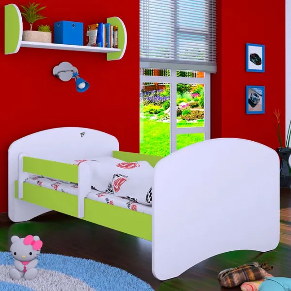 Детская кровать Happy Babies Happy L07 90 x 190 см / Щит / Зеленый photo 1