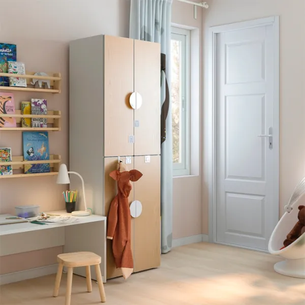 Шкаф Ikea Smastad/Platsa 50 x 40см x 180 / ДСП / Белый photo 2