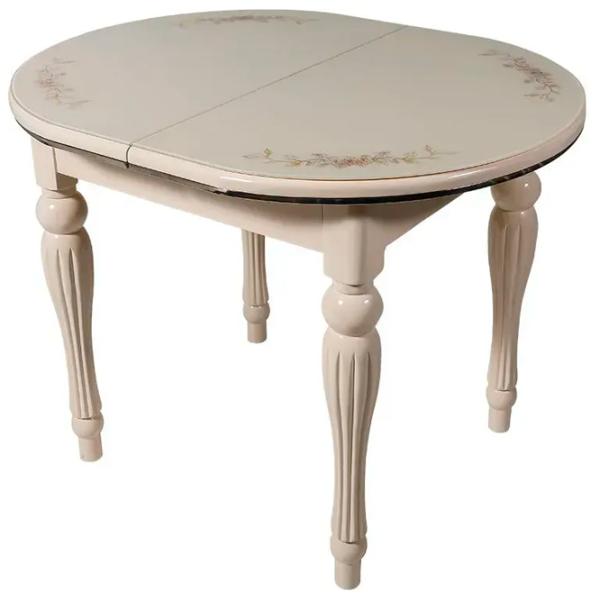 Masă de bucătărie extensibilă Magnus DT A11 Lemn, sticlă/ Ivory photo 1 Masă de bucătărie extensibilă Magnus DT A11 Lemn, sticlă/ Ivory photo 1