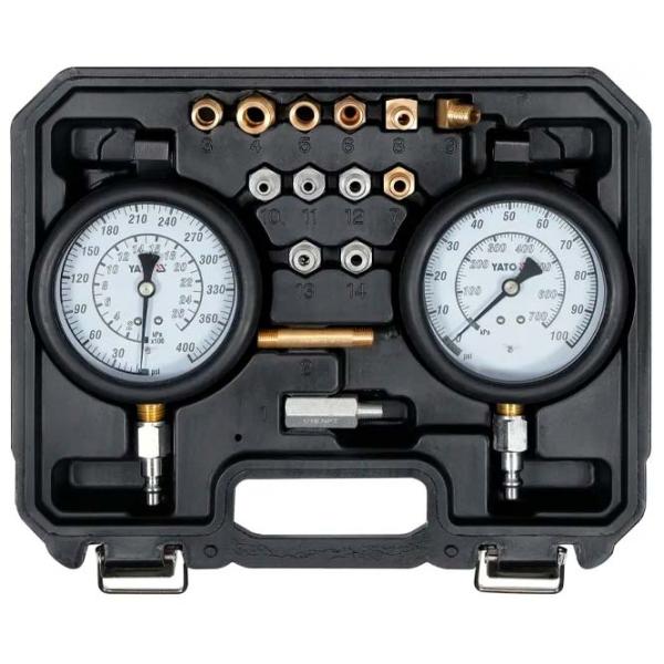 Set manometru Yato YT73032 Black / Metal photo 4