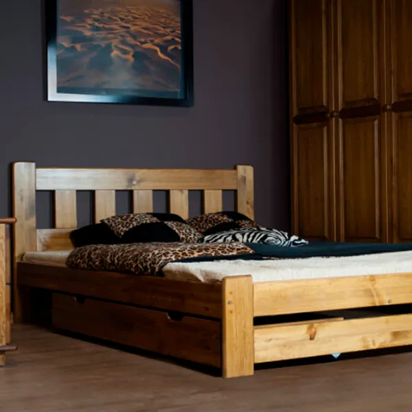 Кровать Drewmax Mila D 160 x 200 см / Дерево / Разноцветный photo 3