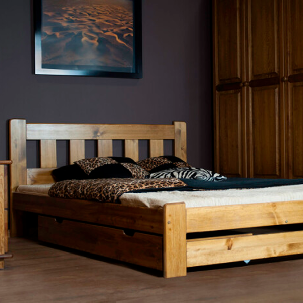 Кровать Drewmax Mila D 160 x 200 см / Дерево / Разноцветный photo 3