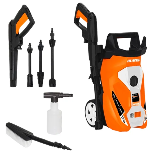 Maşină de curăţat cu presiune Ruris CleanPowerJet 1100 1400 W / Orange photo 10