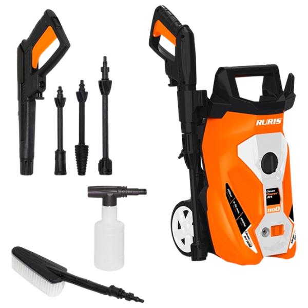Maşină de curăţat cu presiune Ruris CleanPowerJet 1100 1400 W / Orange photo 10