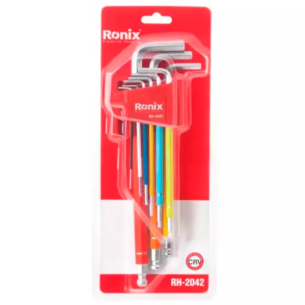 Set de chei hexagonale Ronix RH-2042 Cantitatea în set: 9 buc. photo 1 Set de chei hexagonale Ronix RH-2042 Cantitatea în set: 9 buc. photo 1