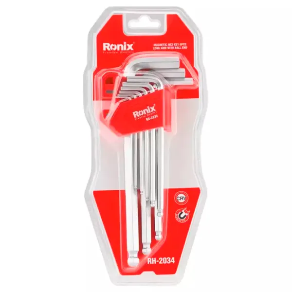 Set de chei hexagonale Ronix RH-2034 Cantitatea în set: 9 buc. photo 1 Set de chei hexagonale Ronix RH-2034 Cantitatea în set: 9 buc. photo 1