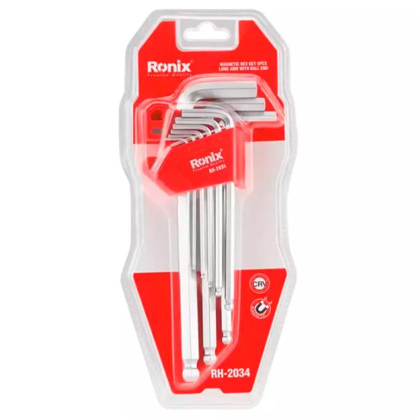 Set de chei hexagonale Ronix RH-2034 Cantitatea în set: 9 buc. photo 1 Set de chei hexagonale Ronix RH-2034 Cantitatea în set: 9 buc. photo 1