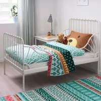 Детская кровать Ikea Minnen 80 x 200 cm / Металл / Белый photo 6