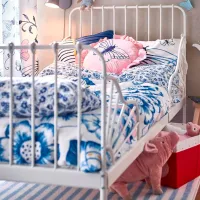 Детская кровать Ikea Minnen 80 x 200 cm / Металл / Белый photo 7