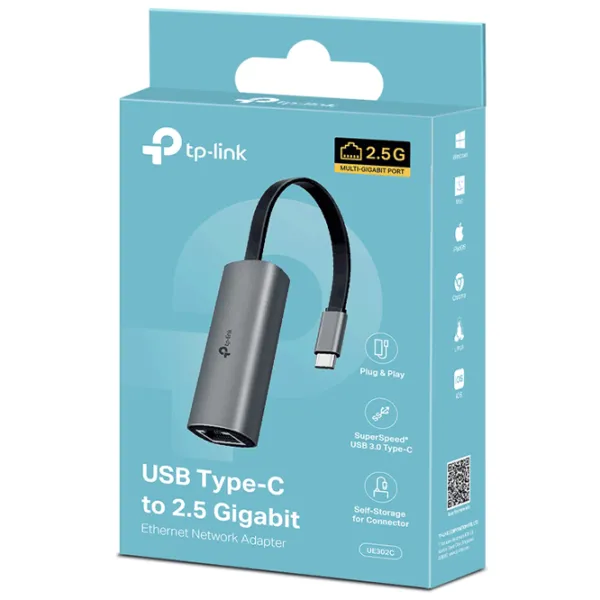 Сетевой адаптер TP-Link UE302C
 / Серый photo 5