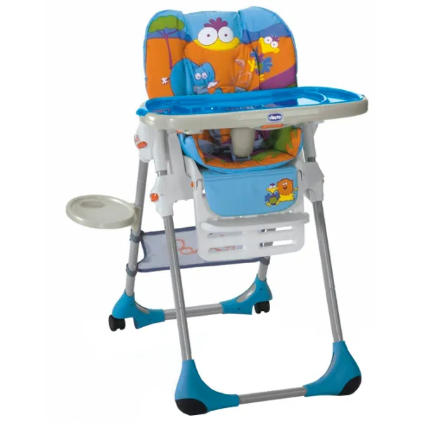 Scaun de masă Chicco Polly 2 in 1 Safari (63803.66) / 6 luni / Blue  photo 1 Scaun de masă Chicco Polly 2 in 1 Safari (63803.66) / 6 luni / Blue  photo 1