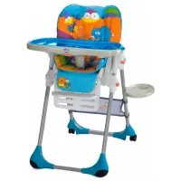Scaun de masă Chicco Polly 2 in 1 Safari (63803.66) / 6 luni / Blue photo 2