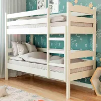 Кровать Mebil Lev Milena 2 90 x 200 см / Массив / Серый