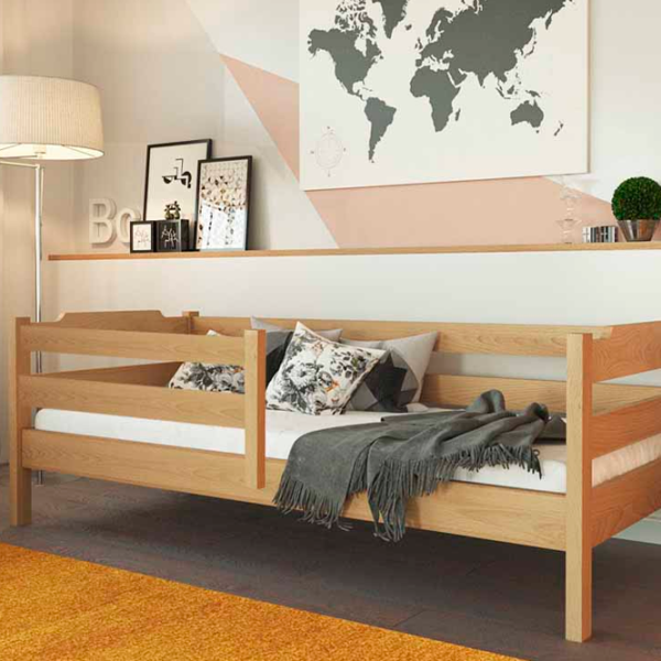 Кровать Mebil Lev Milena 90 x 200 см / Массив / Натуральный photo 2