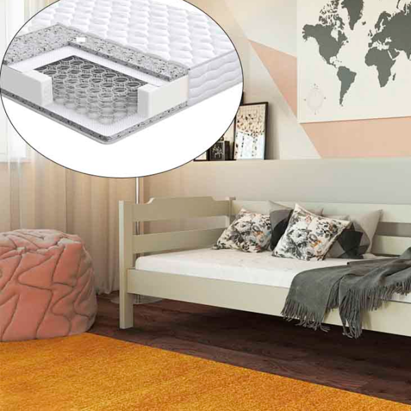 Кровать Mebil Lev Milena 90 x 200 см / Массив / Белый photo 1 Кровать Mebil Lev Milena 90 x 200 см / Массив / Белый photo 1