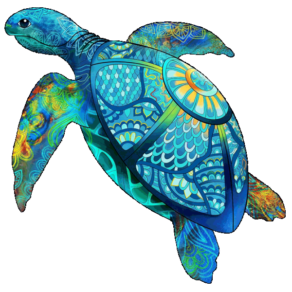 Puzzle Eureka Rainbow Wooden Sea Turtle 6+/ Количество деталей: 125 photo 1 Puzzle Eureka Rainbow Wooden Sea Turtle 6+/ Количество деталей: 125 photo 1