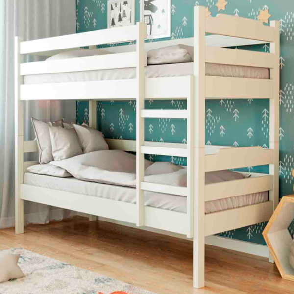 Кровать Mebil Lev Milena 2 90 x 200 см / Массив / Белый photo 2
