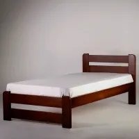 Кровать Mebil Lev Lira 90 x 200 см / Дерево / Wallnut