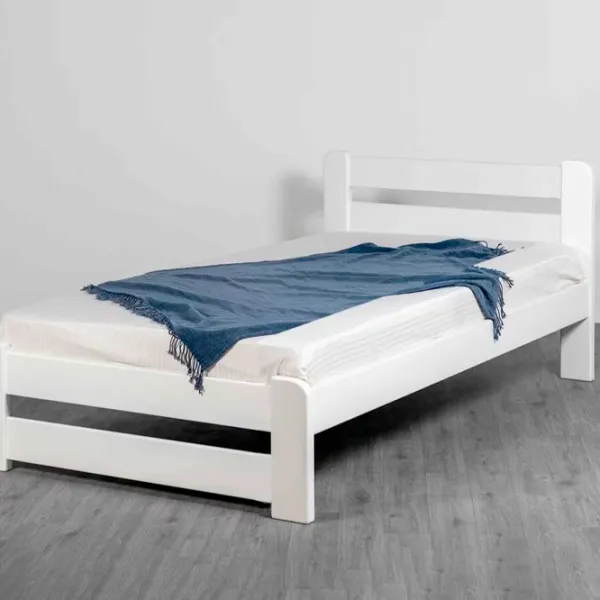 Кровать Mebil Lev Lira 90 x 200 см / Дерево / Белый photo 1 Кровать Mebil Lev Lira 90 x 200 см / Дерево / Белый photo 1