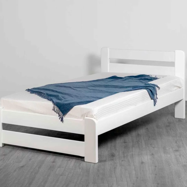 Кровать Mebil Lev Lira 90 x 200 см / Дерево / Белый photo 1 Кровать Mebil Lev Lira 90 x 200 см / Дерево / Белый photo 1