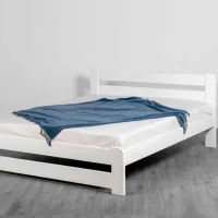 Кровать Mebil Lev Lira 120 x 200 см / Дерево / Белый