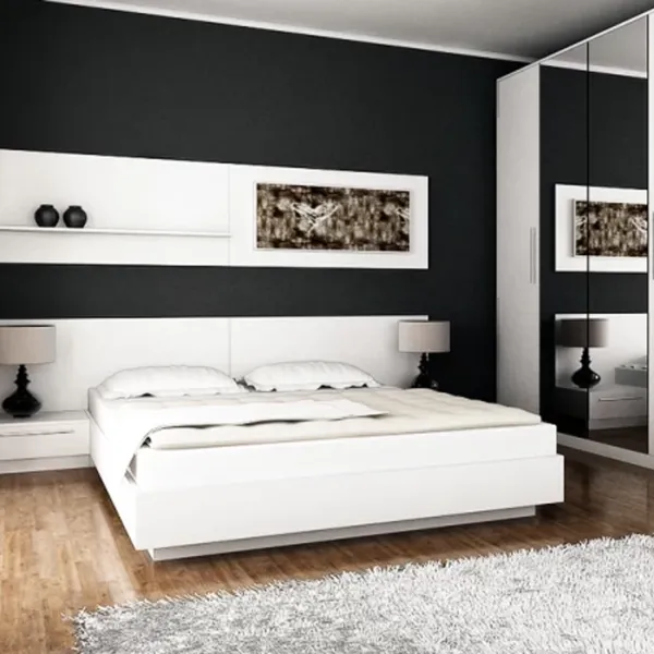 Set pentru dormitor Indart Delux PAL / White photo 2