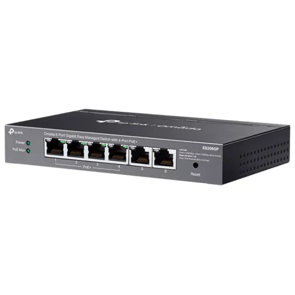 Коммутатор TP-Link ES206GP Черный photo 3