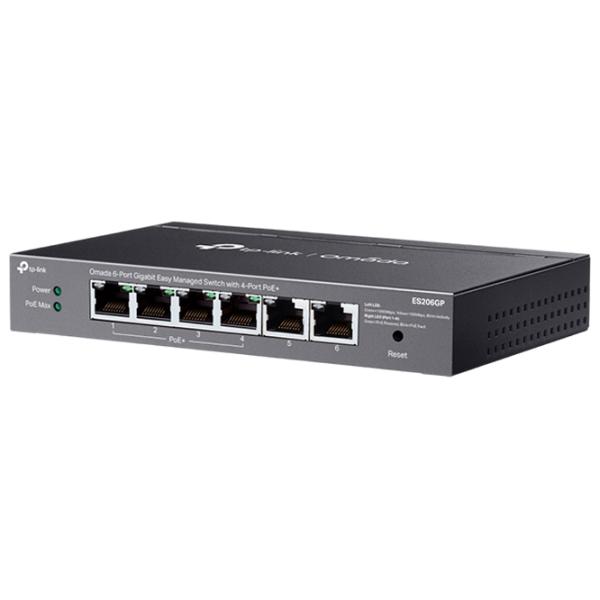 Коммутатор TP-Link ES206GP Черный photo 3