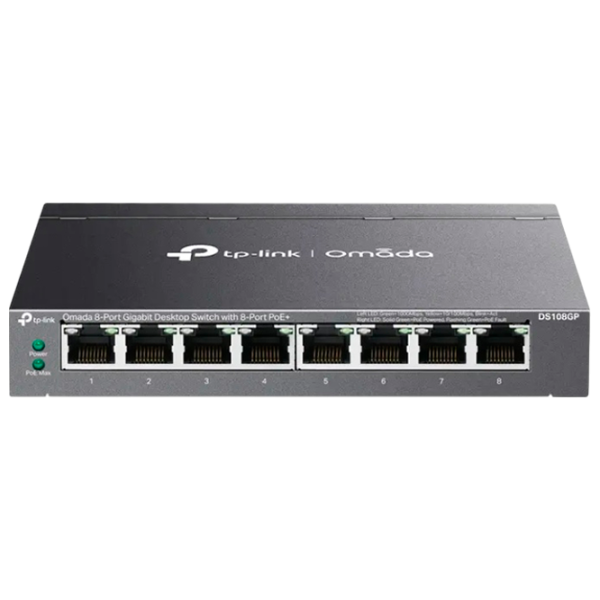 Коммутатор TP-Link DS108GP Черный photo 1 Коммутатор TP-Link DS108GP Черный photo 1
