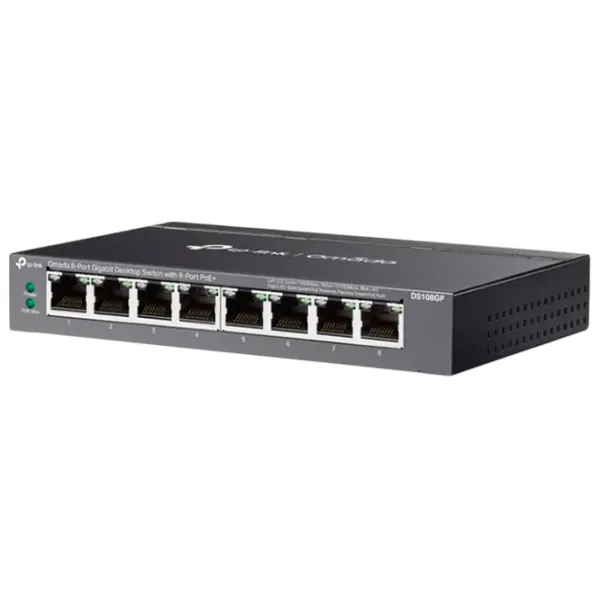 Коммутатор TP-Link DS108GP Черный photo 2 Коммутатор TP-Link DS108GP Черный photo 2