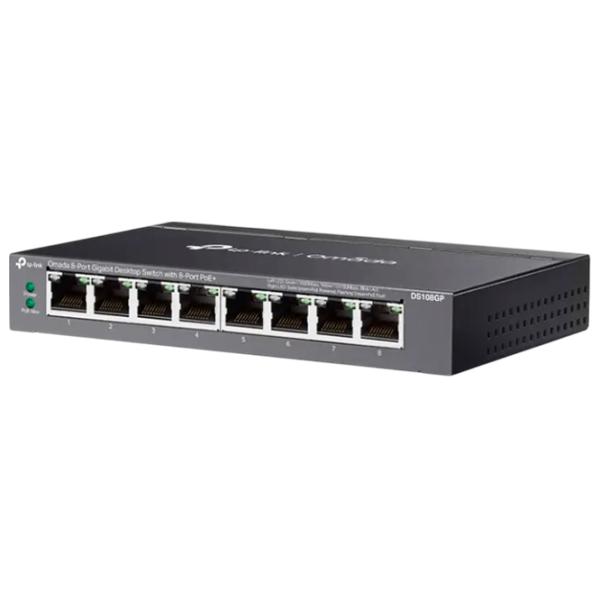Коммутатор TP-Link DS108GP Черный photo 2 Коммутатор TP-Link DS108GP Черный photo 2