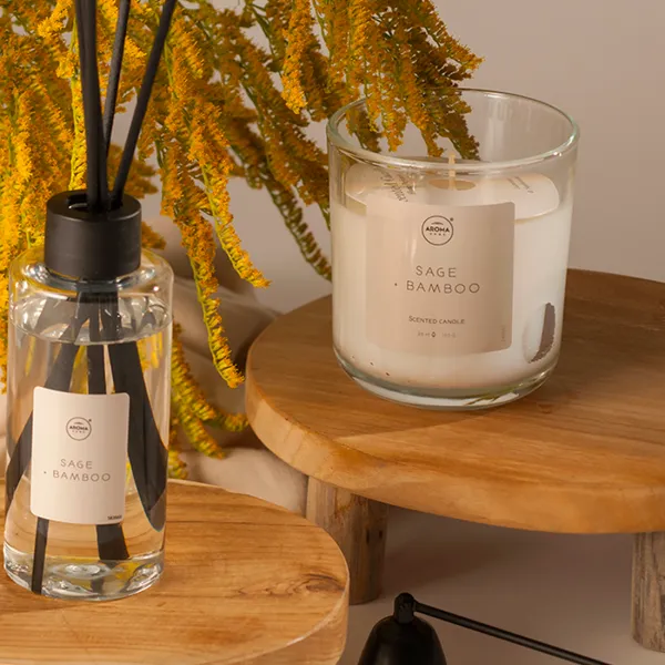 Lumânare Aroma Home Home SIMPICITY  Sage Bamboo / Ceară photo 3