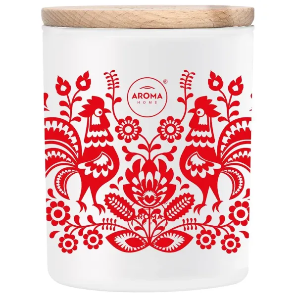 Lumânare Aroma Home Kocham Polske trandafir, mac, iasomie / Ceară photo 1
