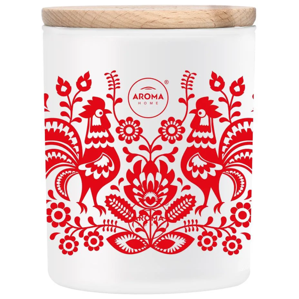 Lumânare Aroma Home Kocham Polske trandafir, mac, iasomie / Ceară photo 1