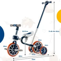 Bicicletă Costway TS10070NY Oțel / Blue White photo 2