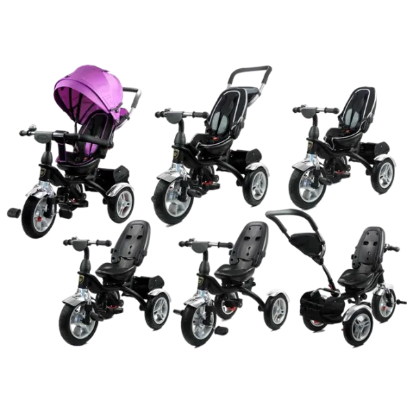 Triciclu LeanToys Pro500 25 kg / Purple photo 3
