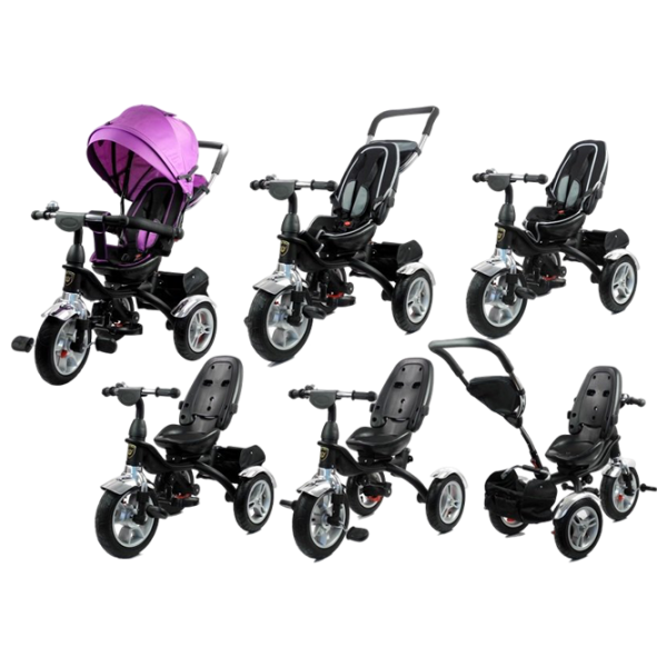 Triciclu LeanToys Pro500 25 kg / Purple photo 3