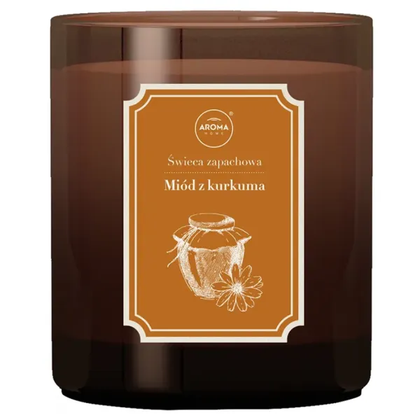 Свеча Aroma Home Domowy Zielinik Мед-Куркума / Воск photo 1