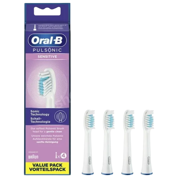 Rezervă pentru periuțe de dinți Braun Pulsonic Sensitive SR32S Pentru maturi / White photo 3
