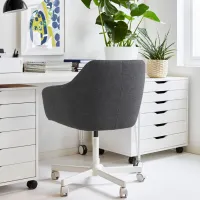 Fotoliu de birou Ikea Tossberg/Malskar Gunnared Poliester/ Dark Gray White photo 4