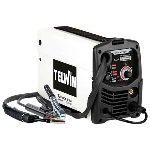 Aparat de sudat TELWIN BIMAX 150i SYNERGIC 230 V MIG+MAG+FLUX+MMA / White photo 1