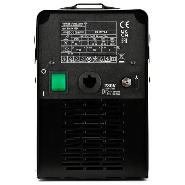 Aparat de sudat TELWIN BIMAX 150i SYNERGIC 230 V MIG+MAG+FLUX+MMA / White photo 4