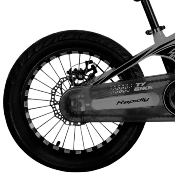 Bicicletă TyBike BK-08 20" 20" Aliaj de magneziu / Gray Black photo 2