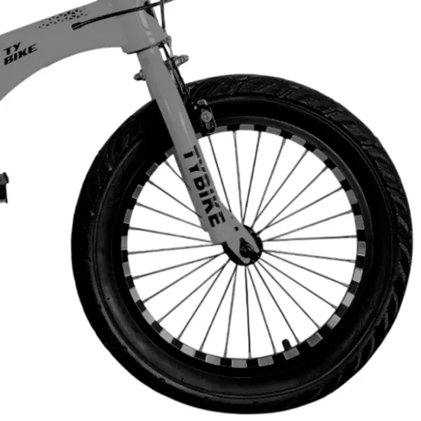 Bicicletă TyBike BK-08 20" 20" Aliaj de magneziu / Gray Black photo 5